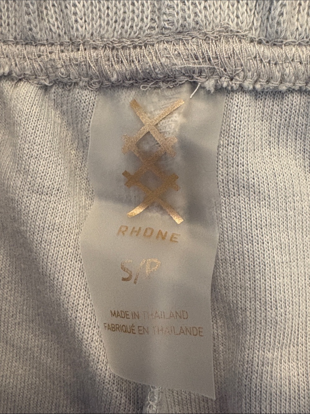 Rhone Signature Rib Jogger ~ Small ~ Blue\Grey - Picture 6 of 14
